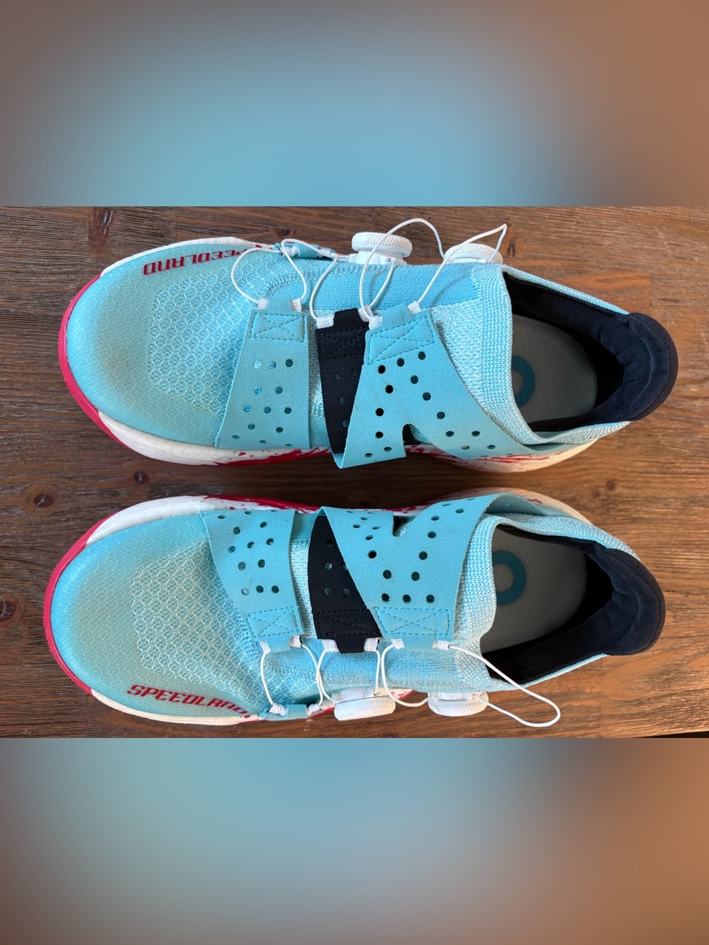 Speedland GS PGH Light Blue Red Trail Running Shoes BOA Mens 8.5 Womens 10